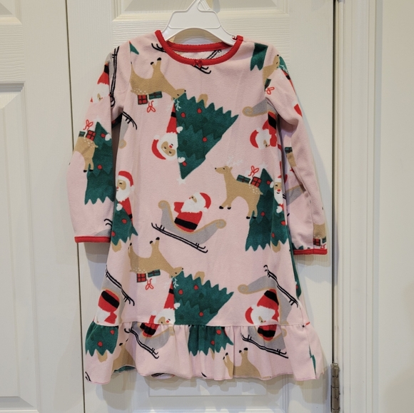 Carter's Christmas Fleece Nightgown 1G22 - Picture 1 of 6